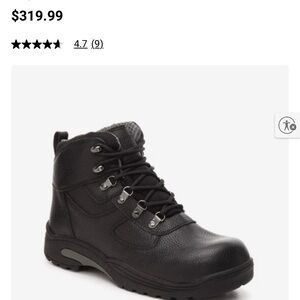 Drew Rockport Black Boots with Durable Leather and Sturdy Sole